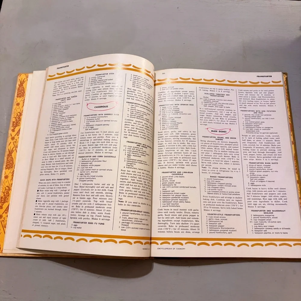 Vtg 1966 Womans Day Encyclopedia of Cookery Vol 5 Retro Kitchen Grandmacore MCM